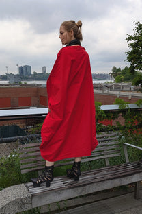 Maria Calderara - Dress - Red - Circle - Statement dress - LiLi The First NYC