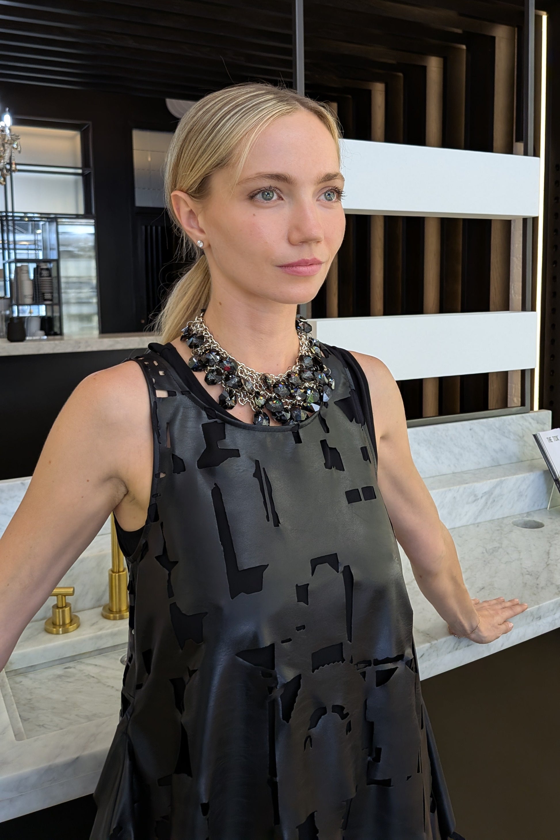 Maria_Calderara_-_LiLi_The_First_boutique_-_Lasercut_faux_leather_dress-1