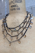 Maria Calderara - Necklace - Long - Crystals - Light weight