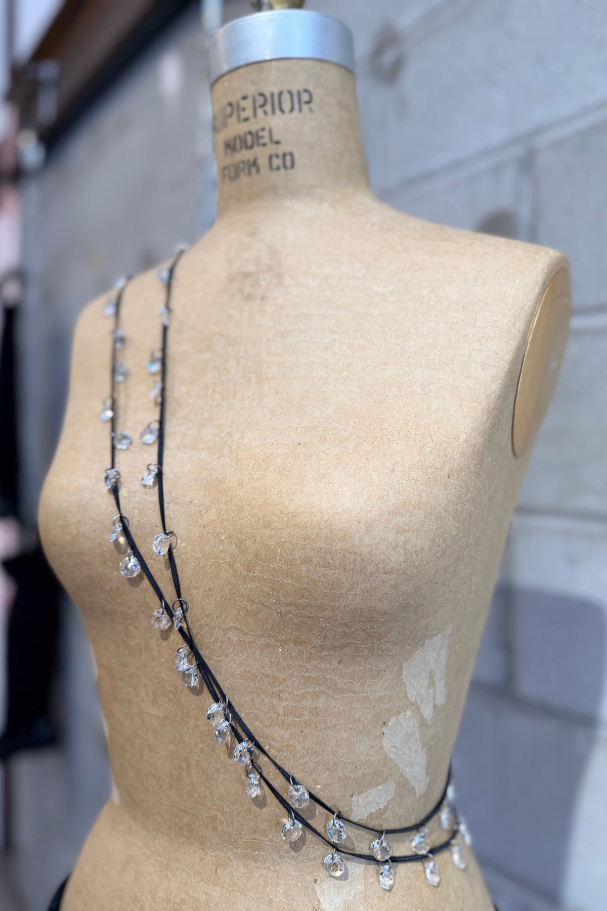 Maria Calderara - Necklace - Long - Crystals - Light weight