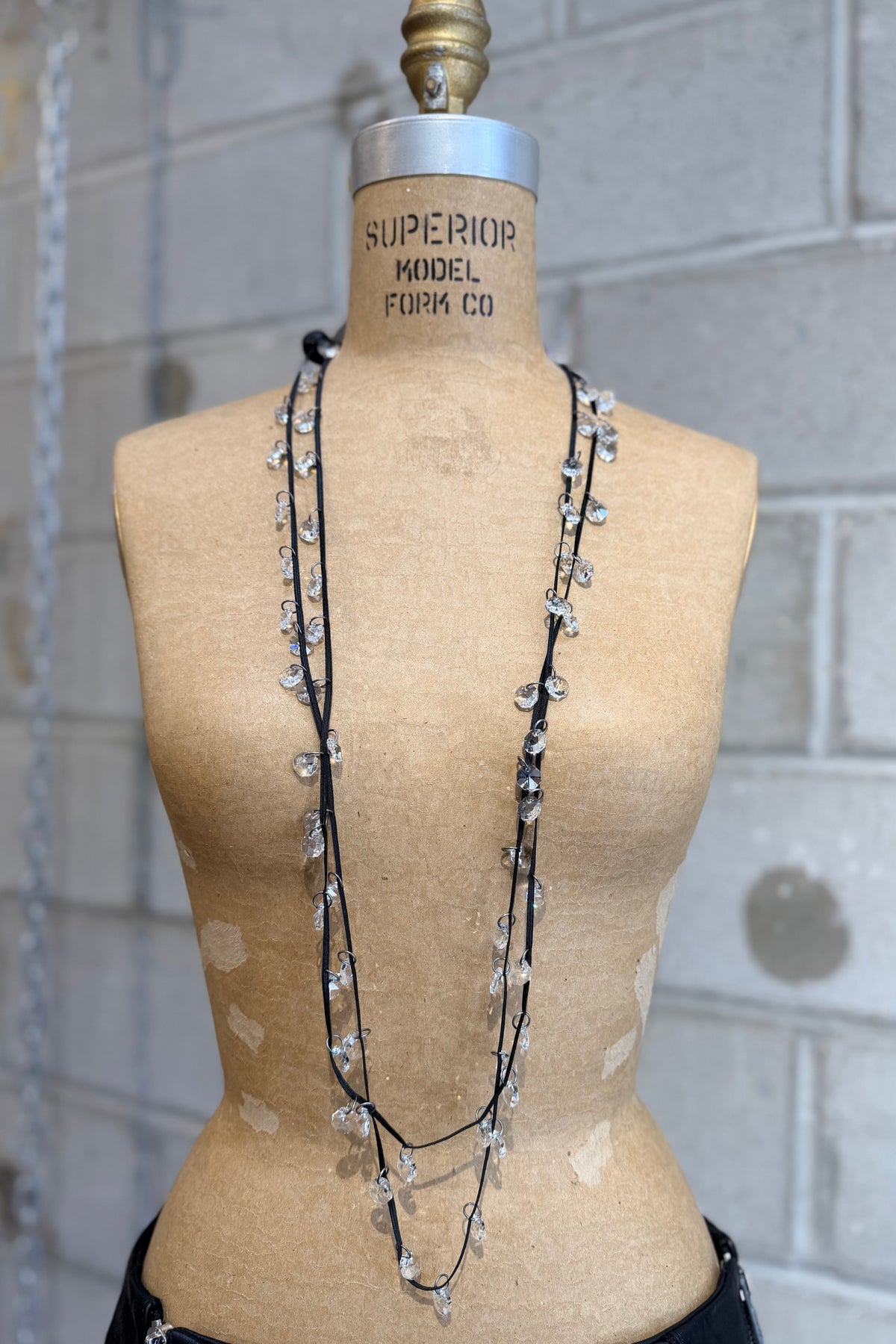 Maria Calderara - Necklace - Long - Crystals - Light weight