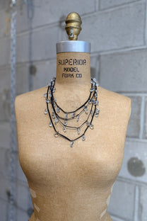 Maria Calderara - Necklace - Long - Crystals - Light weight