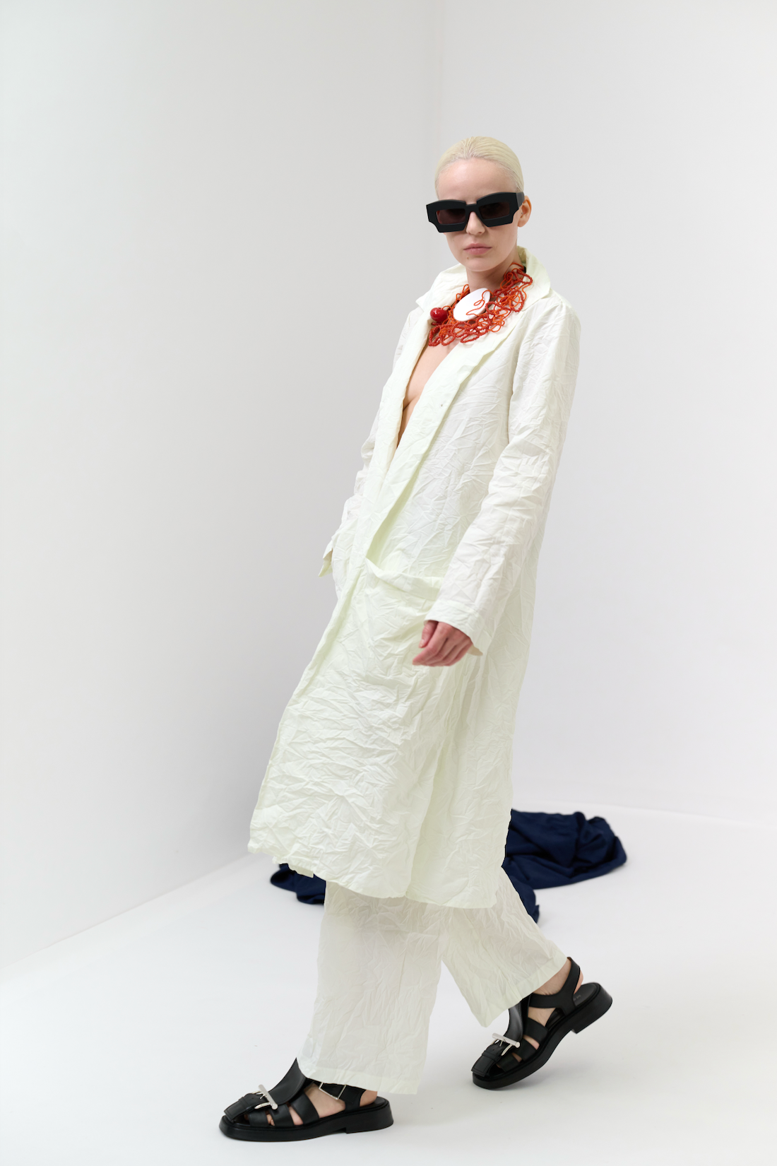 Maria Calderara - Satoshi Hirose - Ra-Ra Fashion - Coat , duster - Nylon - White