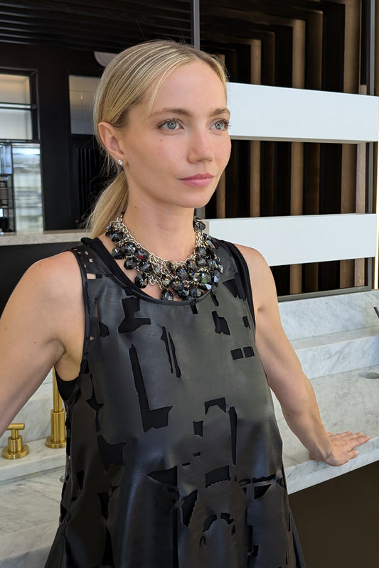 Maria Calderara Crystals necklace LiLi The First NYC