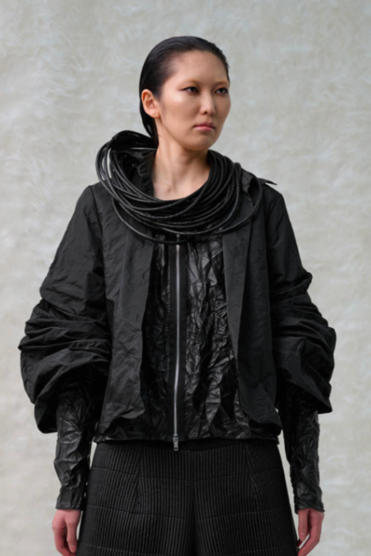 Maria Calderara Faux Leather necklace