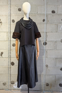 Mignon Doo Faux Leather Nidi Skirt