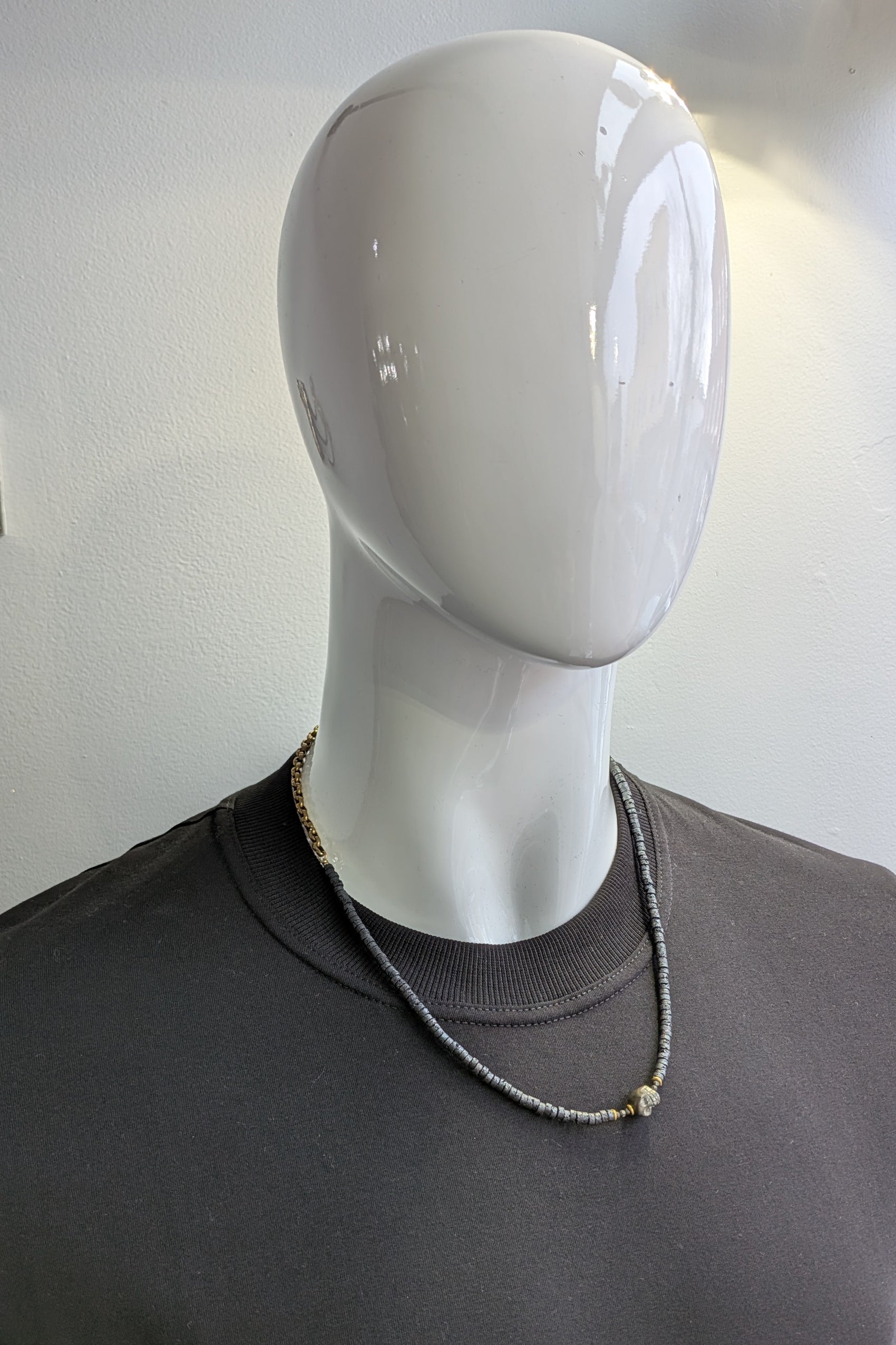 Men skull necklace