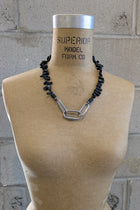 Mya Lambrecht - Tourmaline leather tassel necklace
