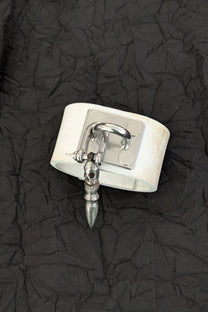 Mya lambrecht skull cuff white