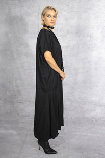 NRK - Dress - Oversized - French Teri - Black