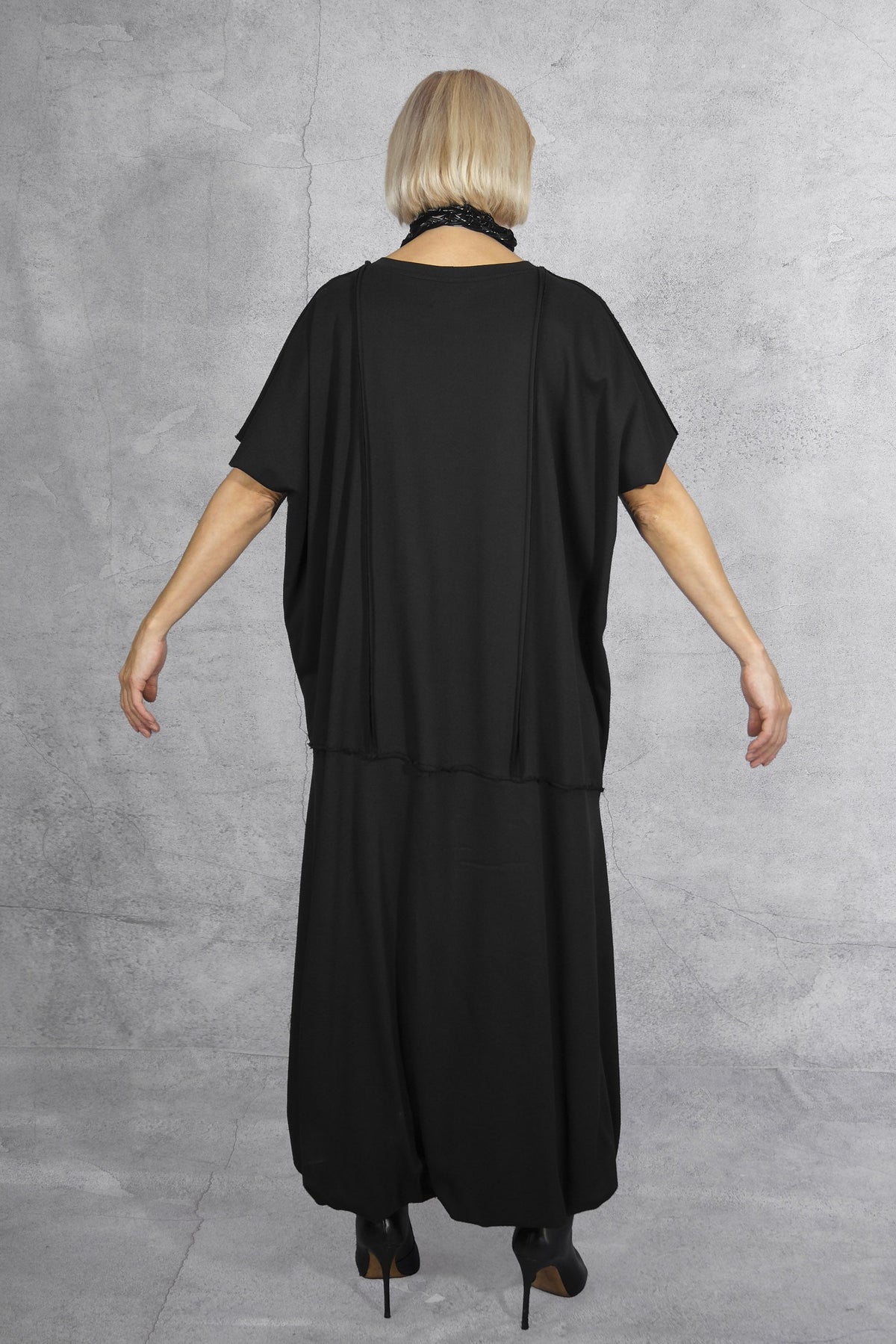 NRK - Dress - Oversized - French Teri - Black