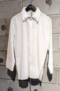 NRK - shirt - button down - white - double collar