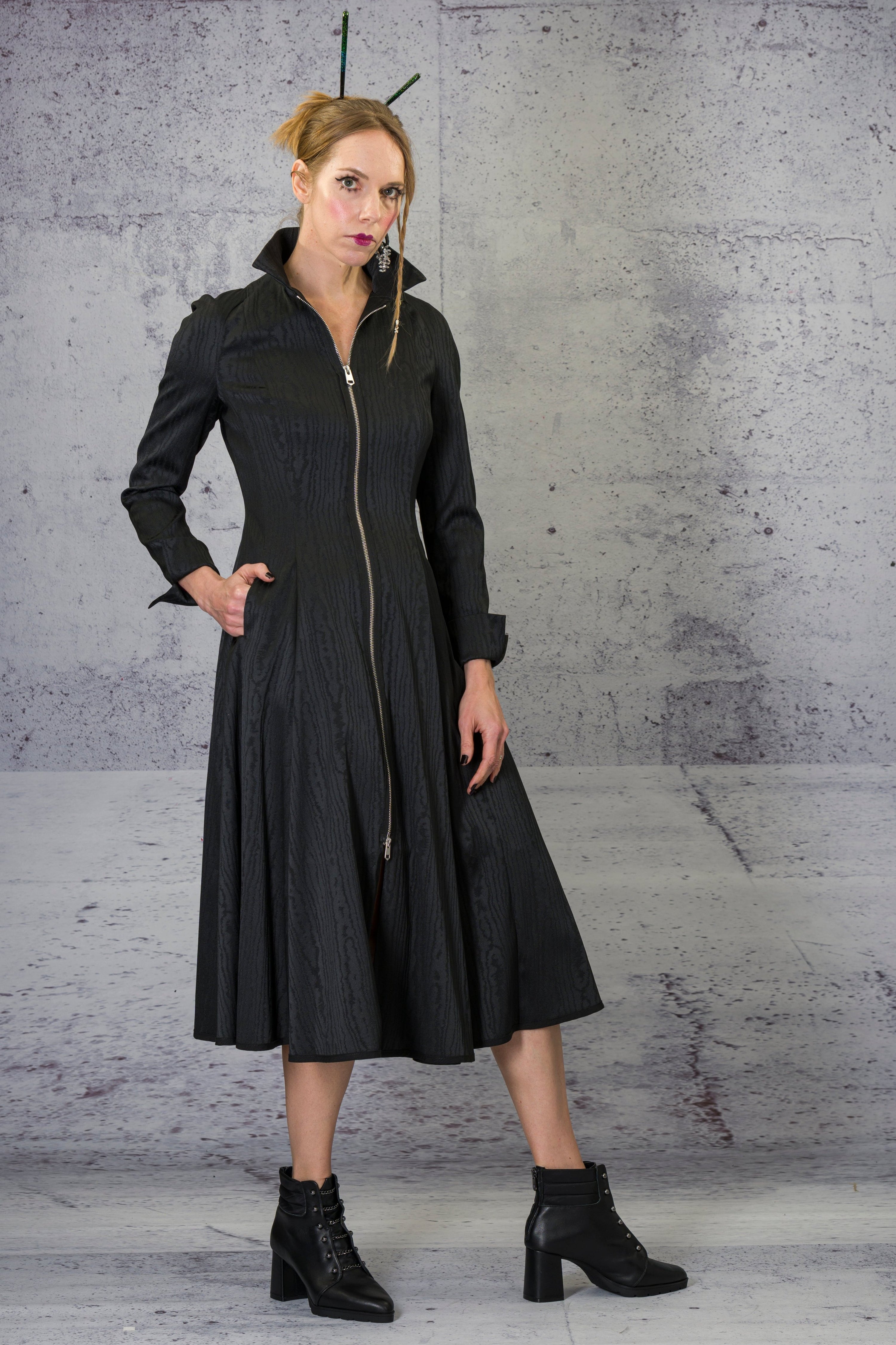 NY77Design-moire-zipper-dress-coat
