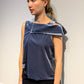 NY77 Design Blue Velvet Tank Top - LiLi The First boutiques, NY and DC