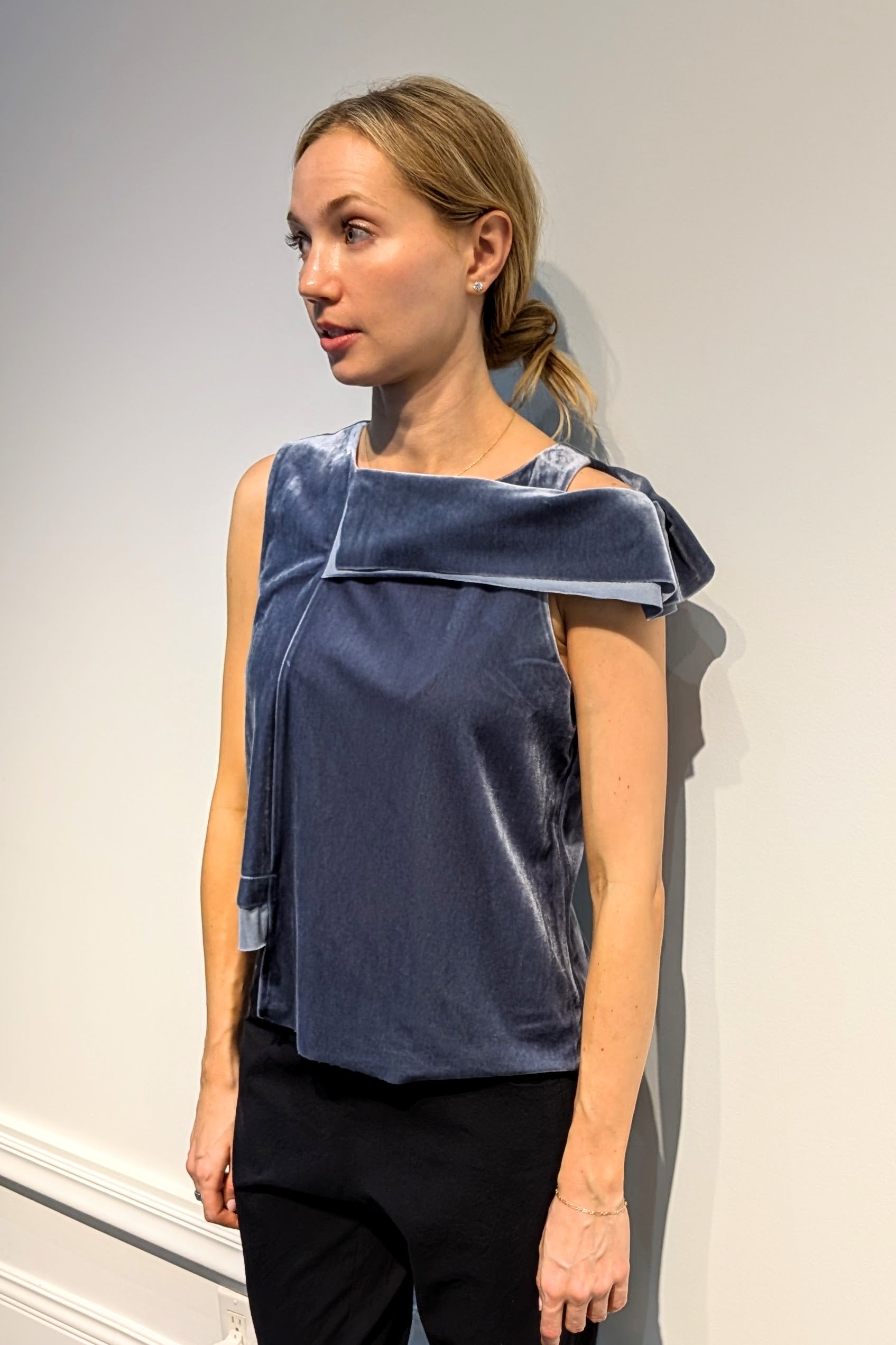 NY77 Design Blue Velvet Tank Top - LiLi The First boutiques, NY and DC