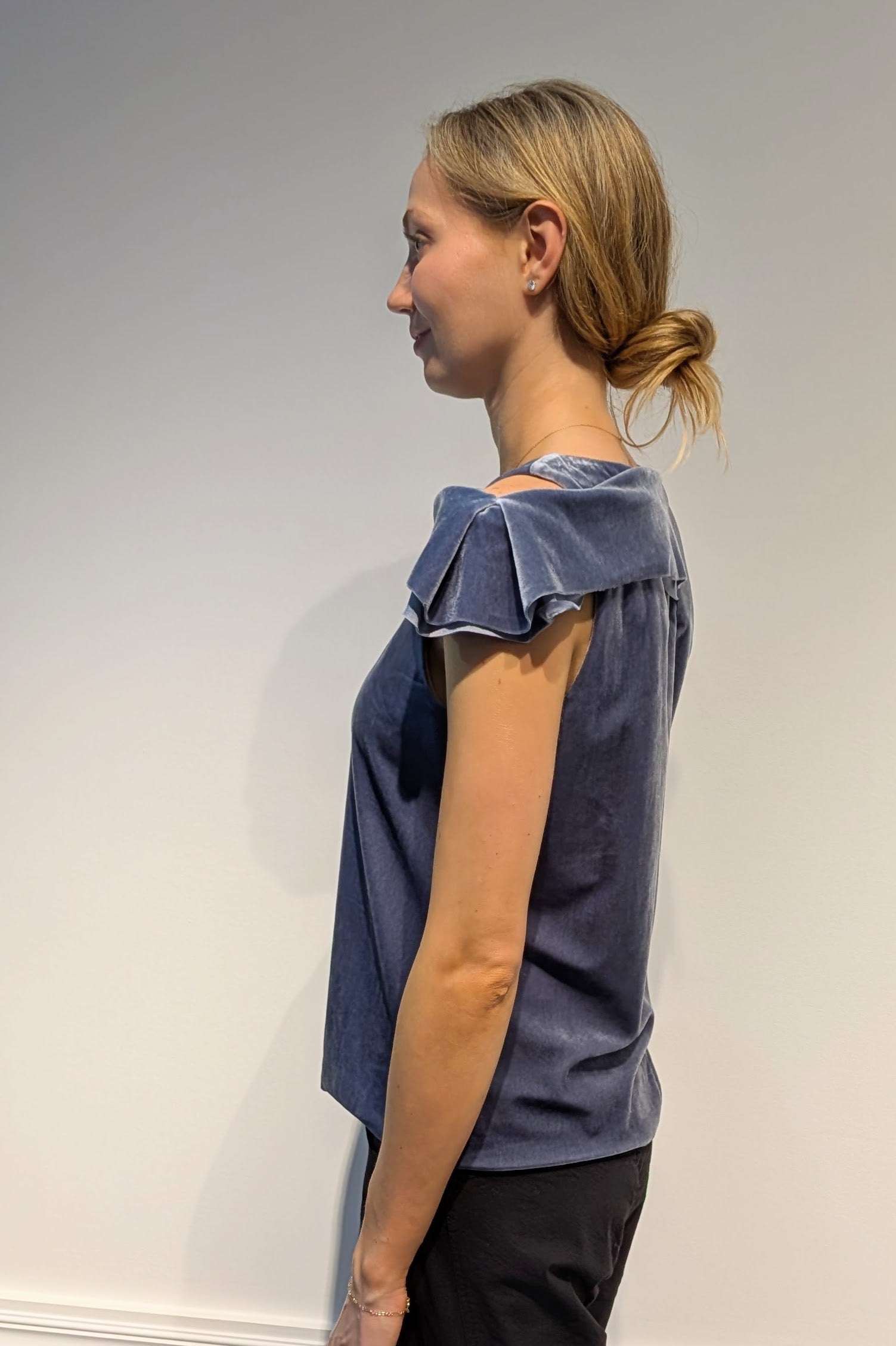 NY77 Design Blue Velvet Tank Top - LiLi The First boutiques, NY and DC