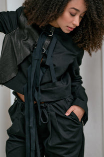 NY77 - Blazer - Jacket - Cropped - Raw Leather
