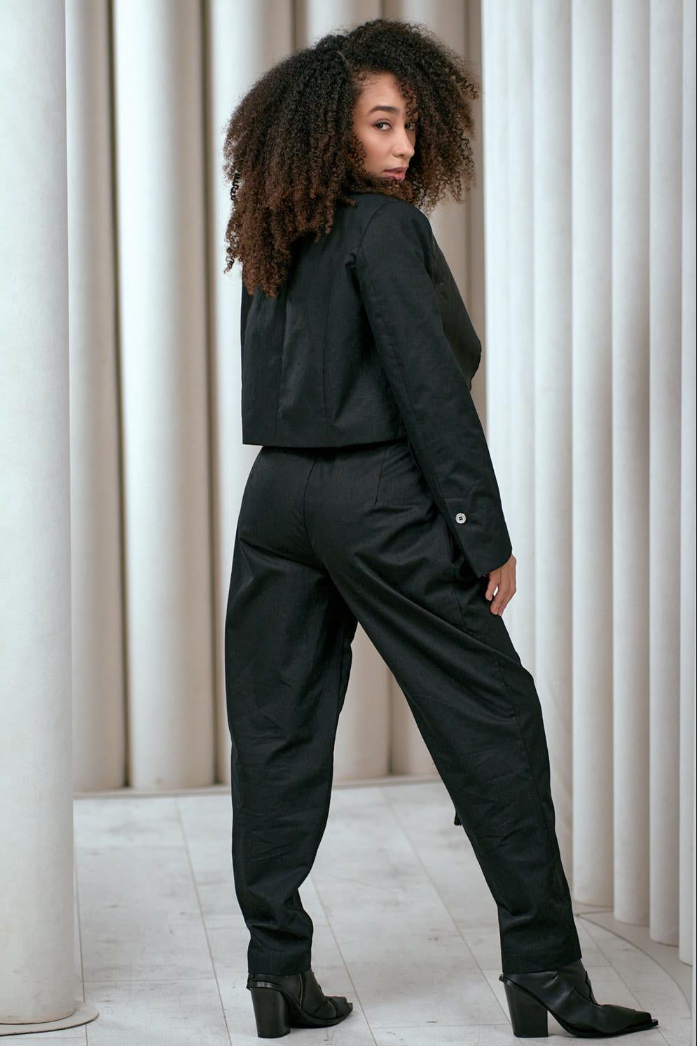 NY77 - Blazer - Jacket - Cropped - Raw Leather