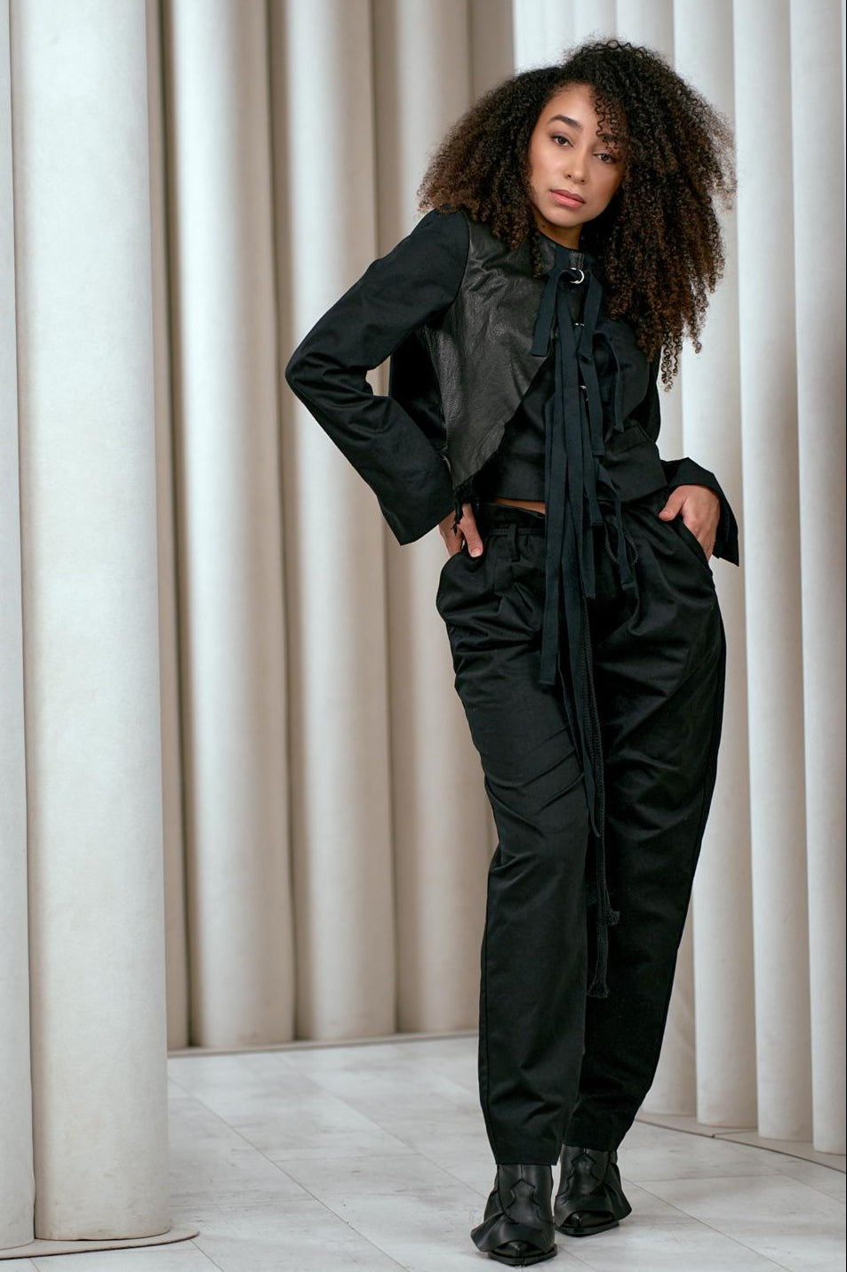 NY77 - Blazer - Jacket - Cropped - Raw Leather