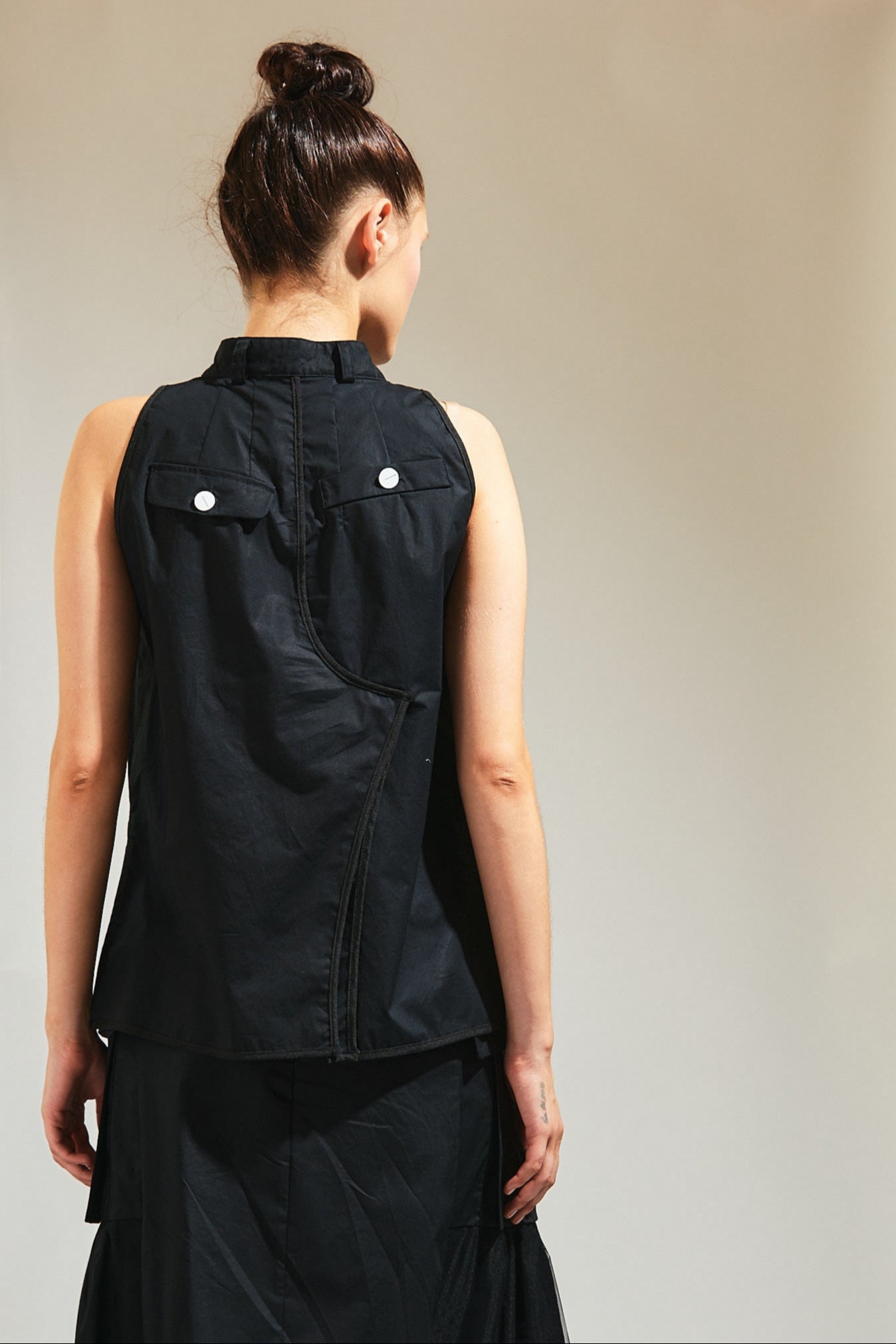 NY77 - LiLi The First - Black Cotton Top