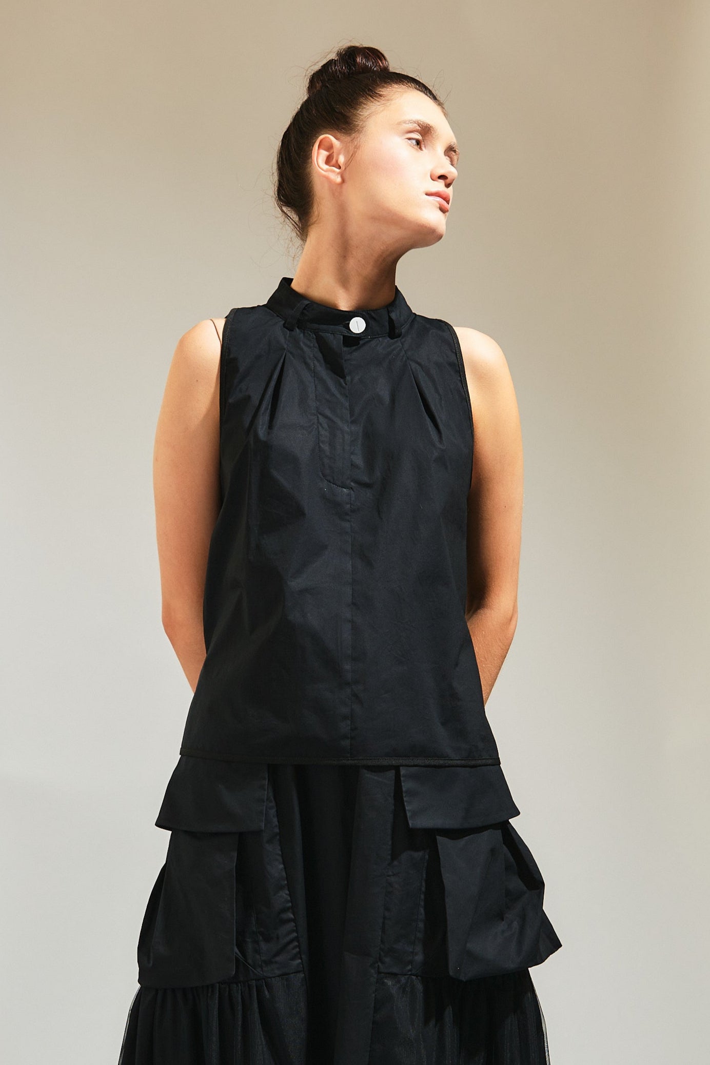 NY77 - LiLi The First - Black Cotton Top