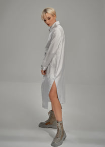 NY77 - LiLi The First boutique - Silver long shirt