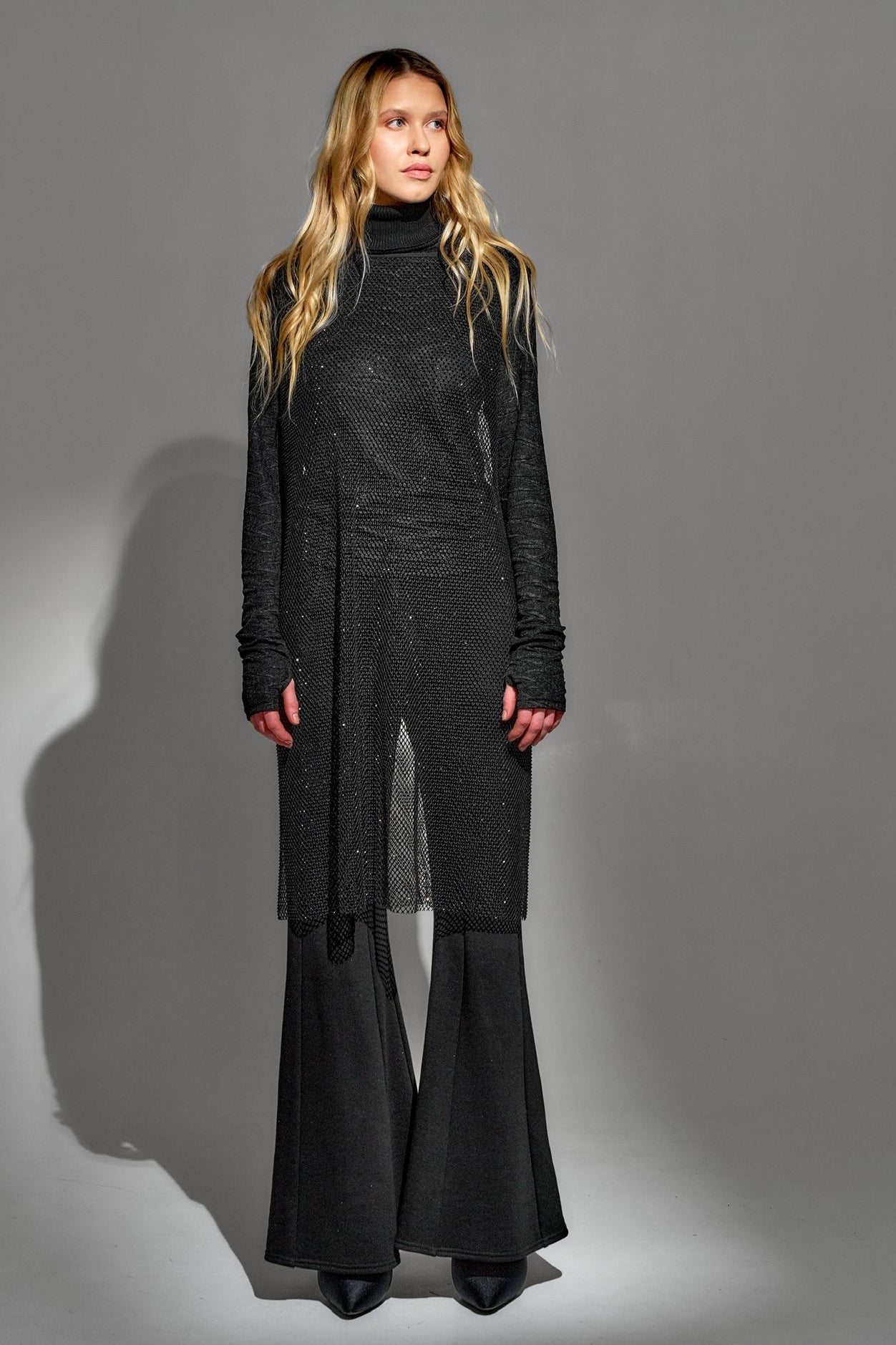 NY77 Design Sparkly Mesh Dress - Lili the First Boutique NYC