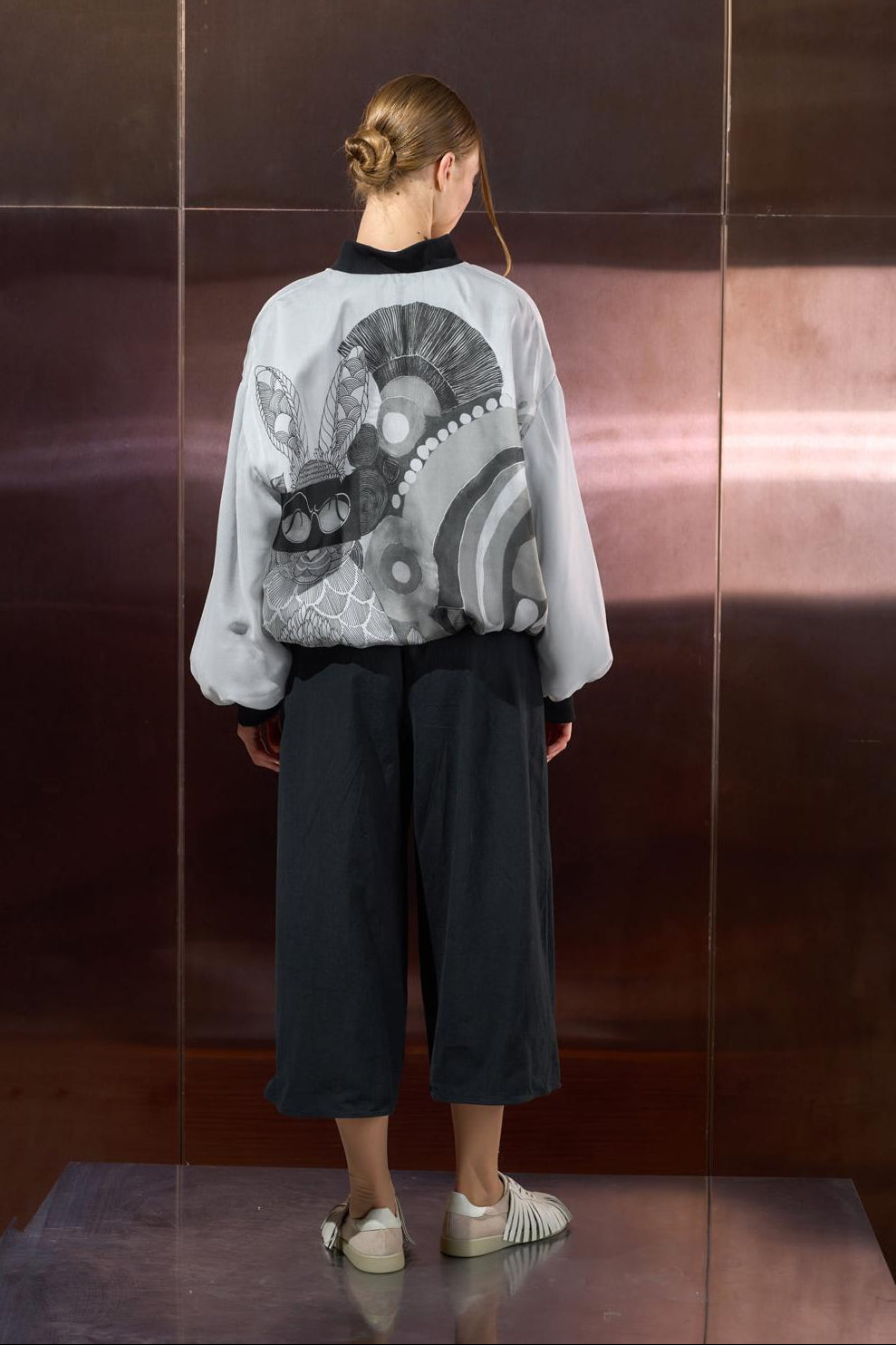 NY77 Design - Bomber jacket - Silk - Unisex - Art Fashion