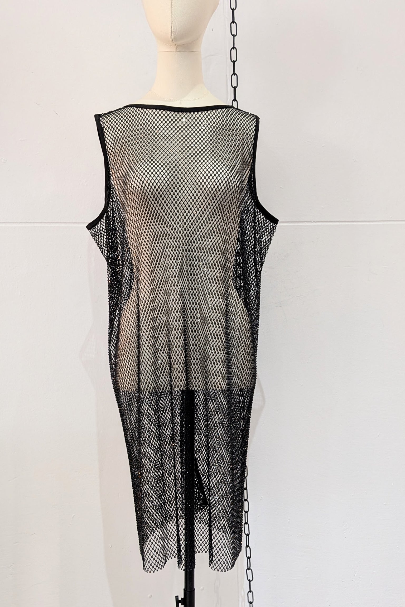 NY77 Design - Dress - Fishnet - Crystals - Lili the First Boutique NYC