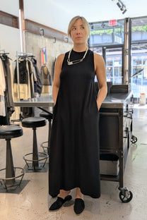 NY77 Design - Dress - Maxi - Cross straps back - Black