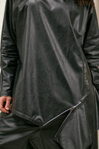 NY77 Design - Tunic - vegan faux leather - asymmetric