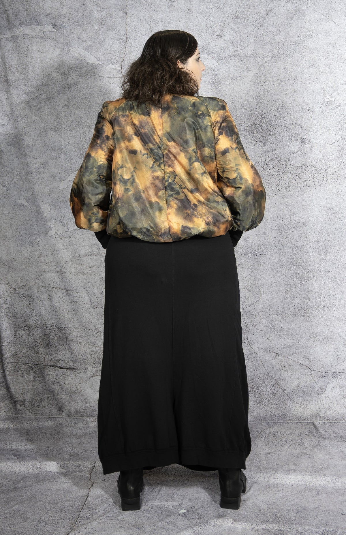 NY77 Design - jacket - comber - nylon - abstract - Sumingashi - yellow