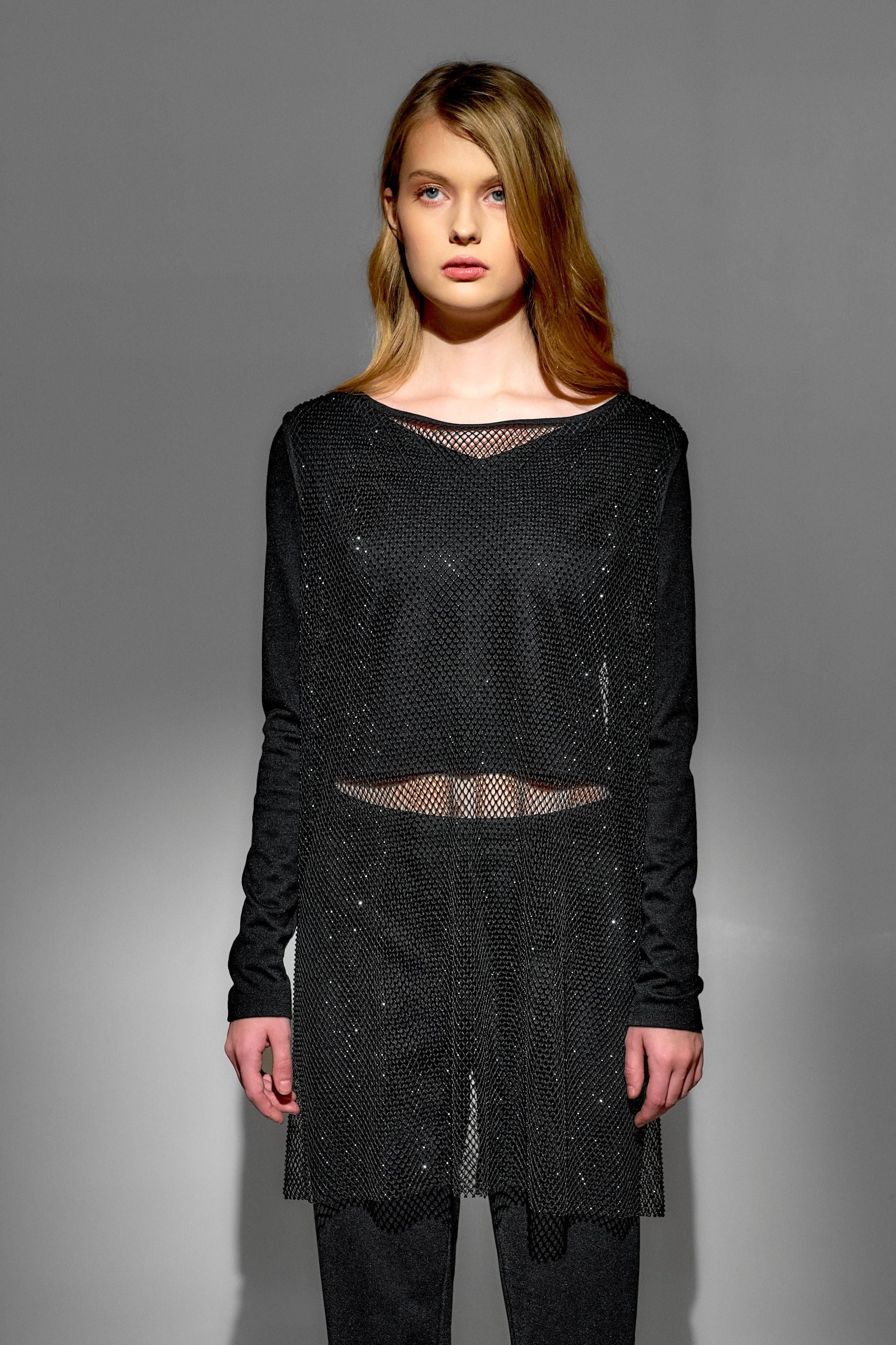 NY77 Design Ellis Top - Sparkle stones over a net base. Available at LiLi The First boutiques NYC and Washington DC