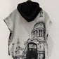 NY77 Design unisex hooded vest - London. Streetwear. 