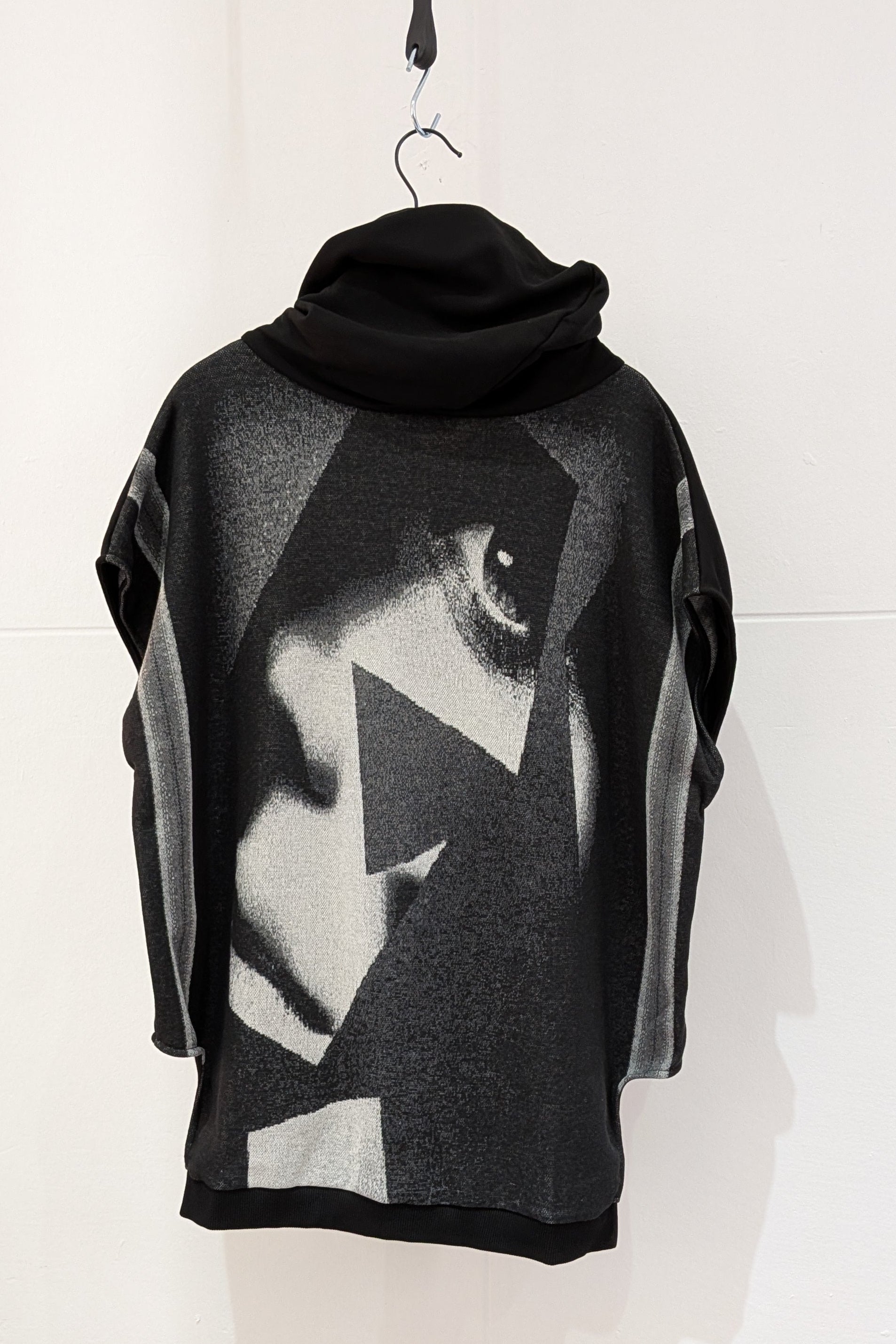 NY77 Design hooded sweatshirt vest Art collage - LiLi The First boutiques Washington DC and NYC 