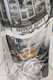New-York city Silk Scarf