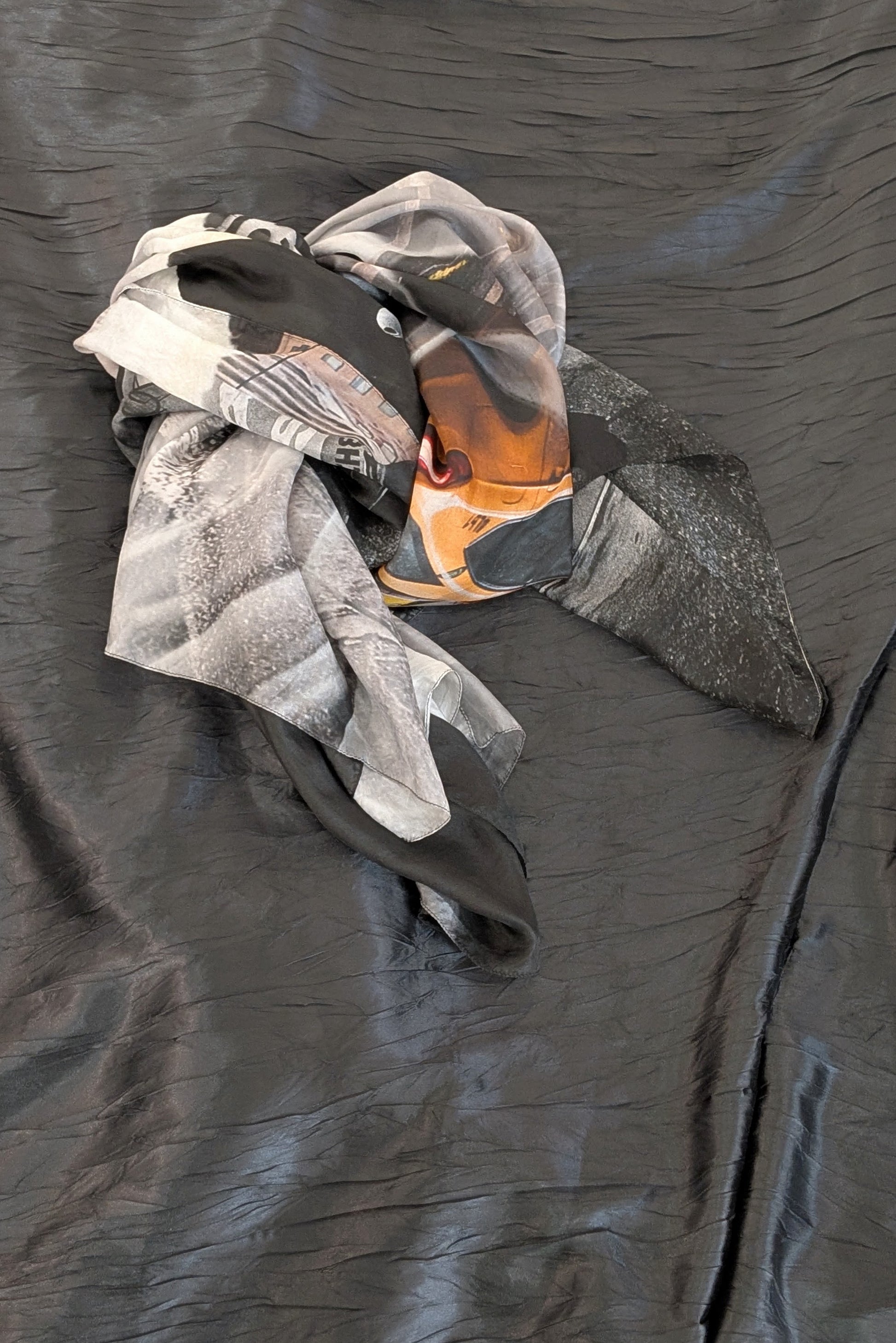 New-York city Silk Scarf
