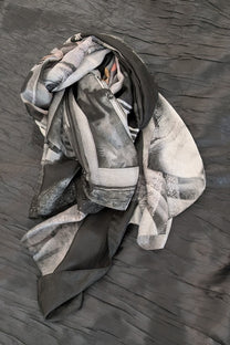 New-York city Silk Scarf