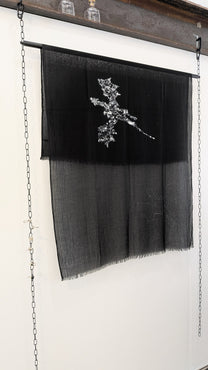 Scarf - Organic Cotton - Dragon - Handmade
