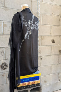 Scarf - Organic Cotton - Dragon - Handmade