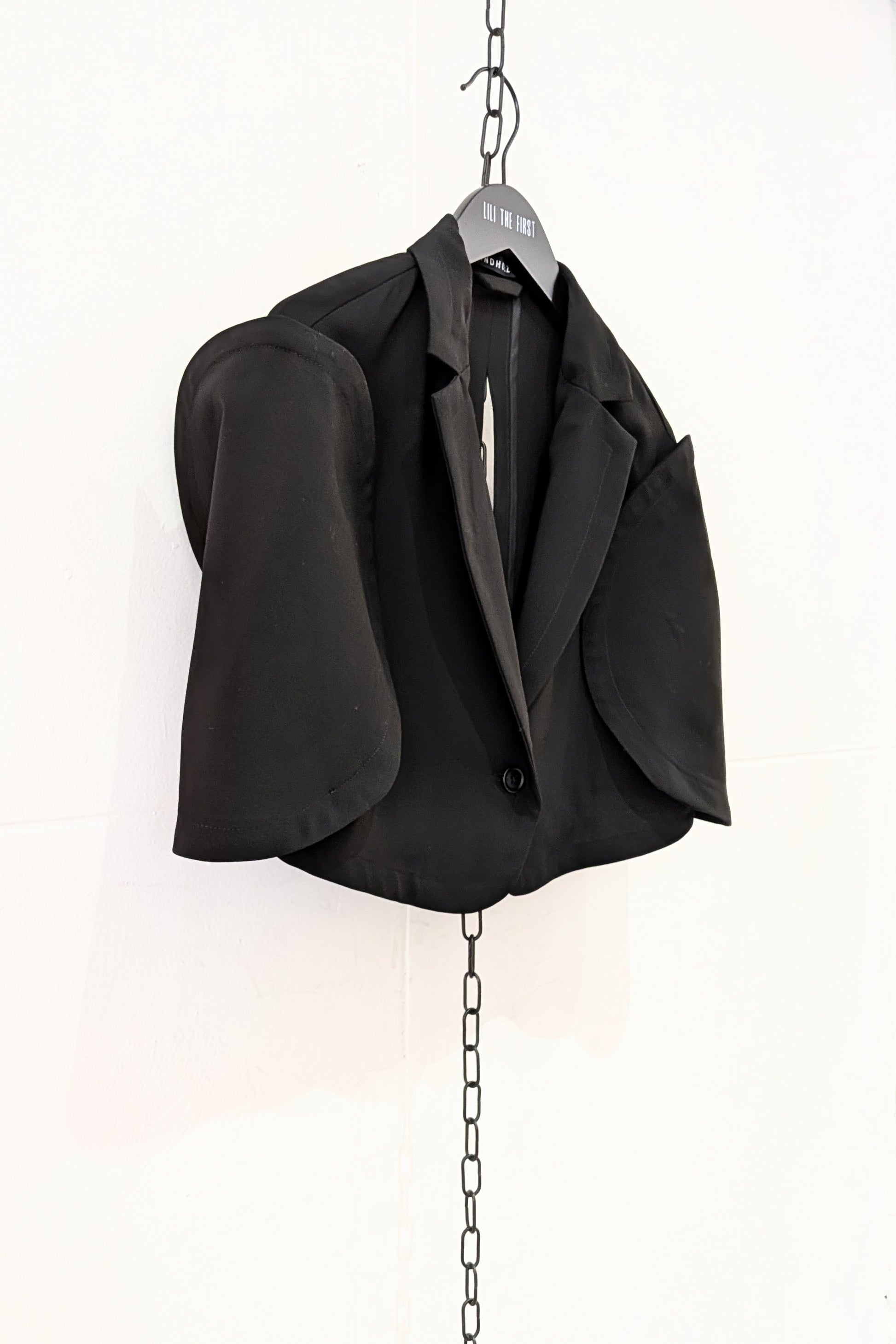 Rundholz - Bolero - Cropped jacket - Circle sleeve - Virgin wool -  Black