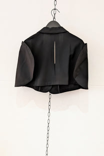 Rundholz - Bolero - Cropped jacket - Circle sleeve - Virgin wool -  Black