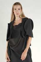 Rundholz - Bolero - Cropped jacket - Circle sleeve - Virgin wool -  lack