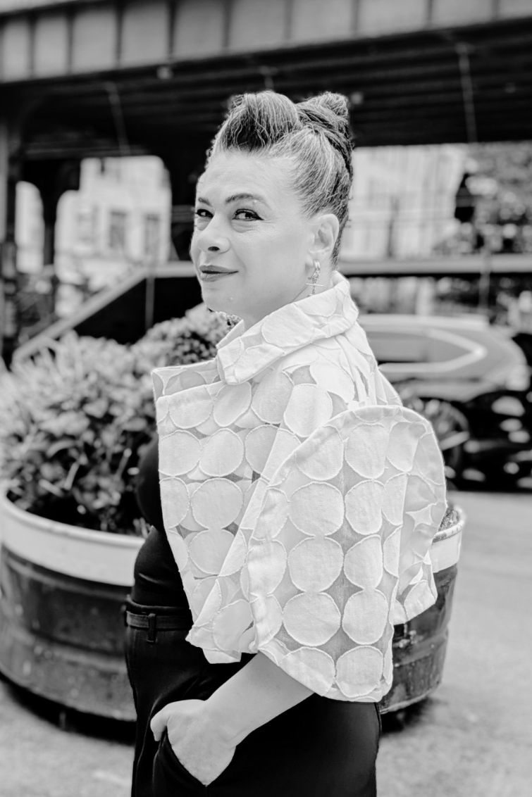 Rundholz - Bolero - Cropped jacket - Polka dots - Off white - LiLi The First