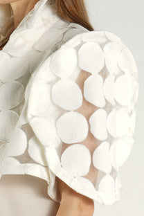 Rundholz - Bolero - Cropped jacket - Polka dots - Off white - LiLi The First