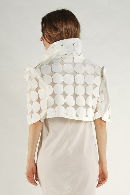 Rundholz - Bolero - Cropped jacket - Polka dots - Off white - LiLi The First