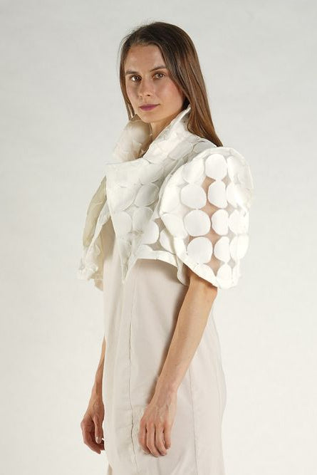 Rundholz - Bolero - Cropped jacket - Polka dots - Off white - LiLi The First