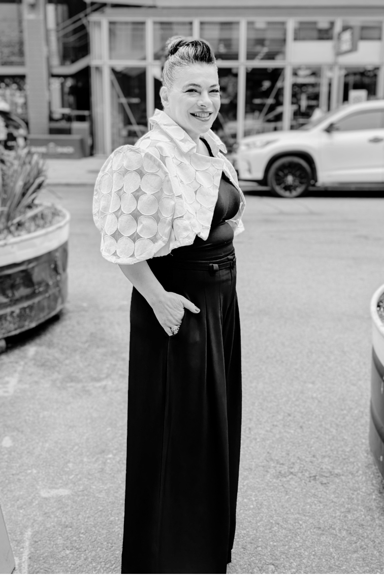 Rundholz - Bolero - Cropped jacket - Polka dots - Off white - LiLi The First