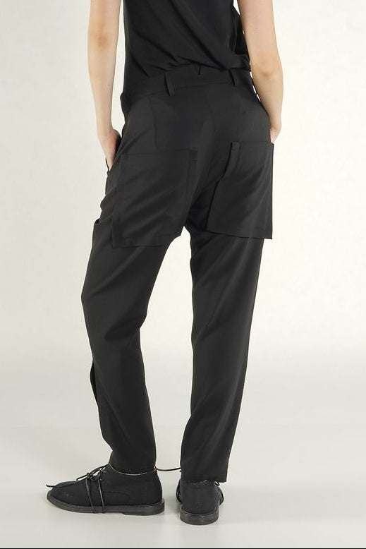 Rundholz - Pants Trousers- Slit - Black
