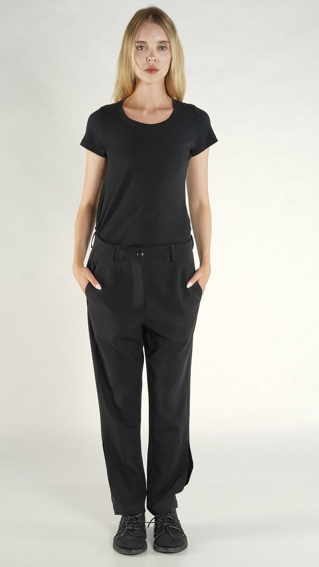 Rundholz - Pants Trousers- Slit - Black